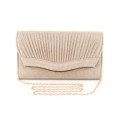 2024 Fabric Evening Bag Evening Bag Clutch Bag Sanding Women's Bag Flip Cover Solid Color