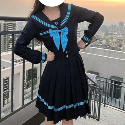 Original JK Uniform suit sailor Suit Women's Long Sleeve Short Sleeve Summer College Style