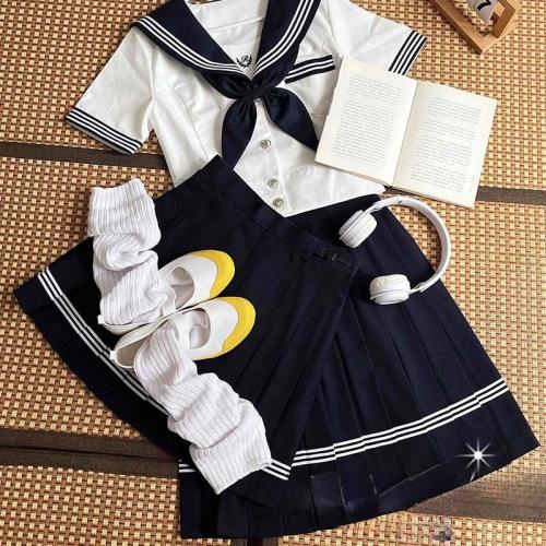 Original JK Uniform suit Mariners Suit Women's Long Sleeve Short Sleeve Summer College Style