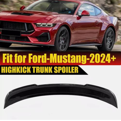 Carbon Fiber Black Rear Spoiler Wing For Ford Mustang  GT Style Trunk Lip