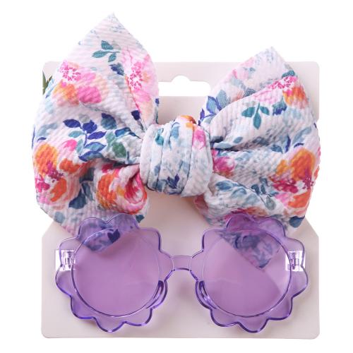 Children's Sunglasses Hair Band Set Fashionable Baby Boys and Girls Cute Anti-ultraviolet