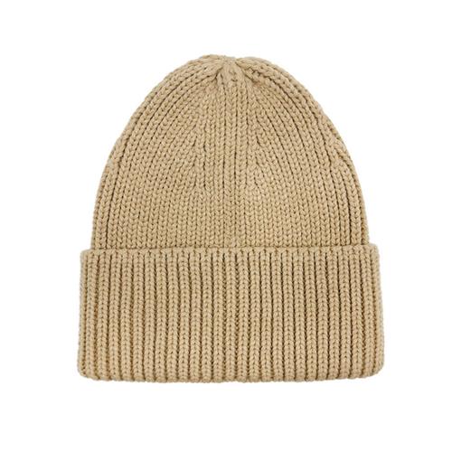 New knitted hat couple solid color autumn and winter thickened hat pullover warm wool hat