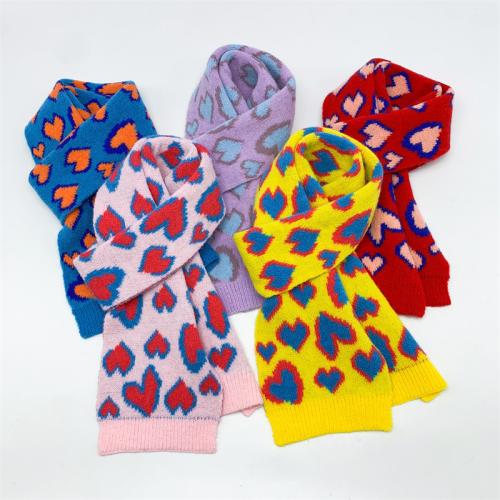 Autumn and Winter new children's scarf  love baby knitted wool warm scarf trendy