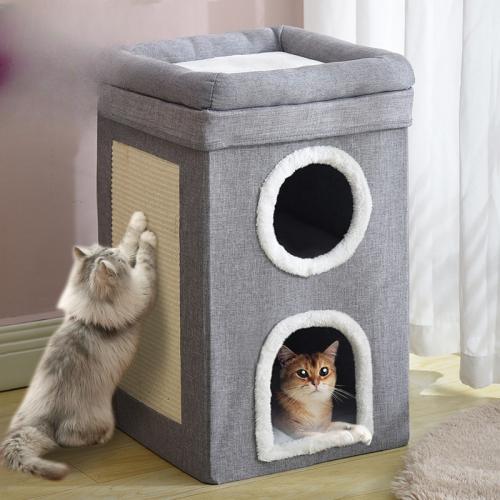 Winter warm removable and washable all-enclosed easy-to-clean large foldable universal pet nest