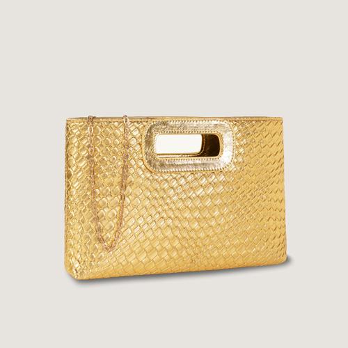 PU Leather Easy Matching & Weave Clutch Bag PC