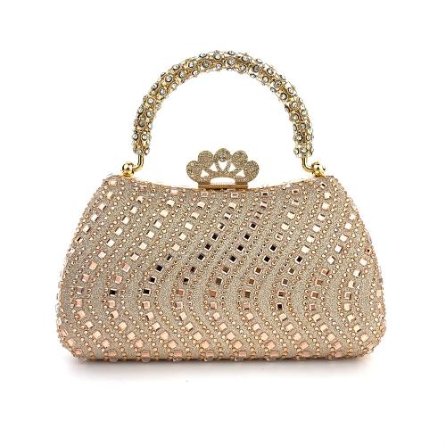 Polyester Easy Matching Clutch Bag with rhinestone PC