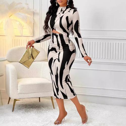 Polyester Slim Sexy Package Hip Dresses PC