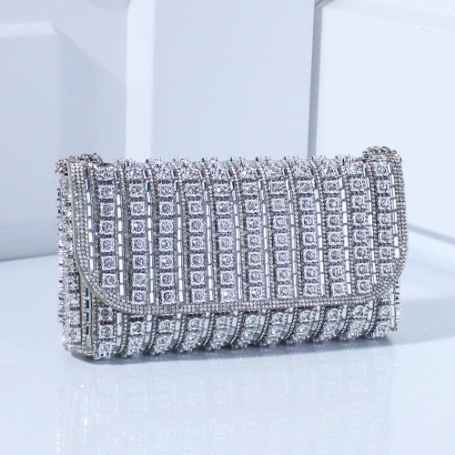 New Evening Bag Diamond Hand Bag Exquisite Square Women's Hand Bag