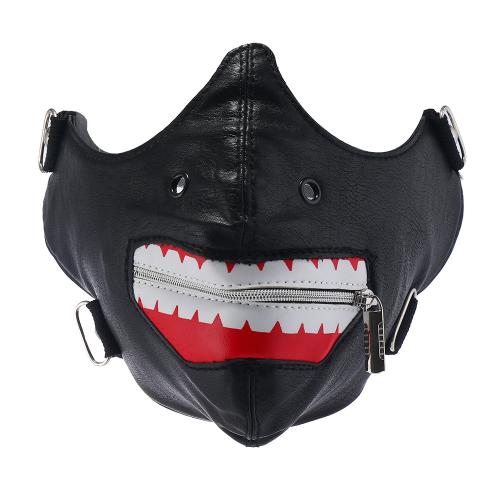 Halloween Jewelry Punk Style Zipper Mask Men's Personalized Rock Motorcycle Dust Mask