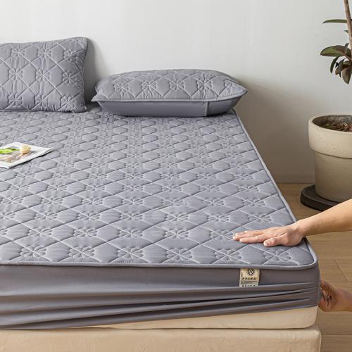 Class A waterproof urine insulation bed cover solid color quilted mattress dustproof protective cover