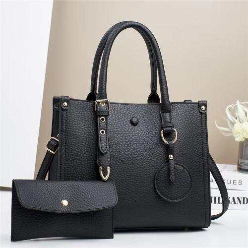 New Style Simple Bag Litchi Pattern Fashion All-match Trendy Large Capacity Shoulder Handbag