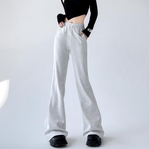 Flared pants women's Horseshoe pants 2024 new slim fit casual sports pants