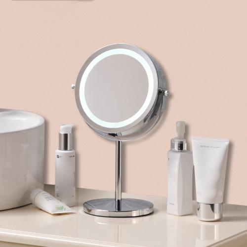 Desktop mirror convenient with LED makeup mirror