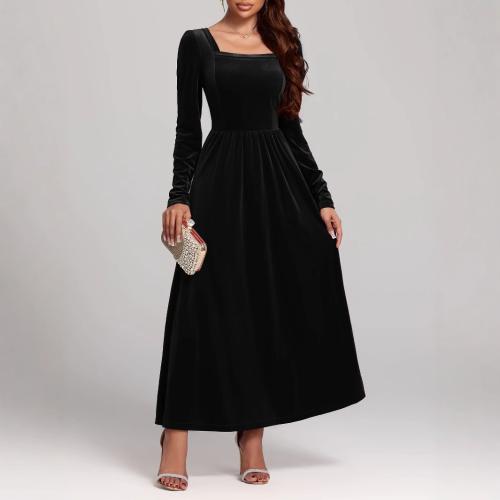 Pleuche One-piece Dress slimming PC