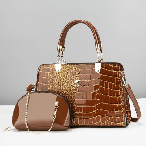 PU Cuir Costume de sac grain de crocodile plus de couleurs pour le choix Ensemble