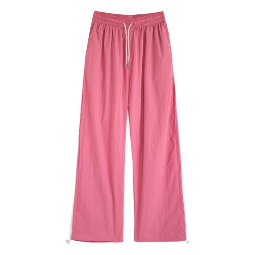 Quick-drying Straight Pants Women's New Style Sweatpants All-match Striped Pants Wide-leg Slimming Casual Pants