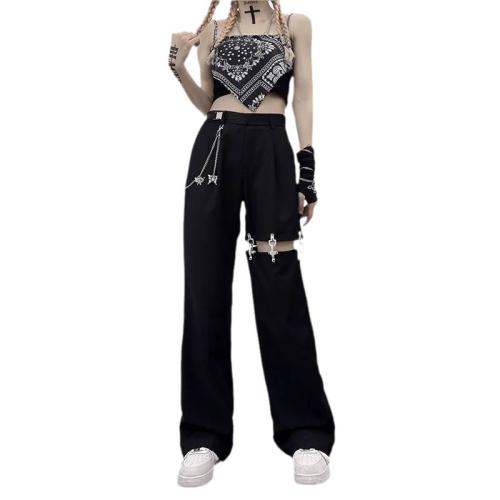 Slim Look Tall Pants New Spice Girls Straight Pants Hollow Wide Leg Pants