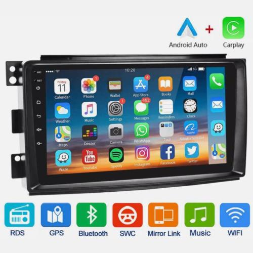 For Smart Fortwo 451 2005-10 64G Android 13 Car Stereo Apple Carplay GPS Navi RDS