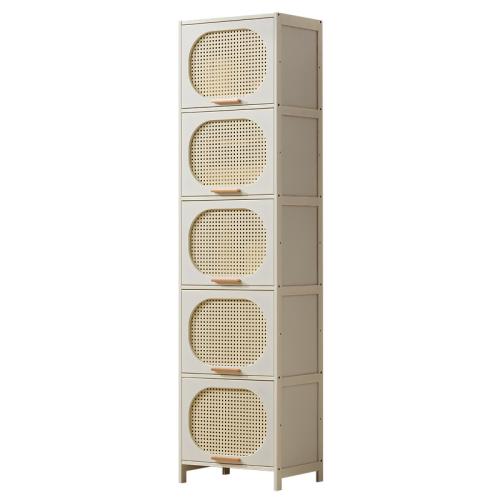 Gap Storage Cabinet Kitchen Refrigerator Side Gap Storage Rack Bathroom Multi-layer Locker Living Room Snack Cabinet