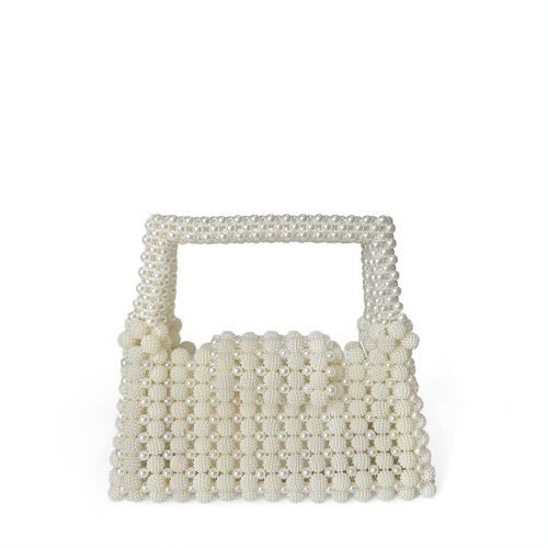 Beaded Pearl Bag Woven Handbag Finished Simple Small Bag