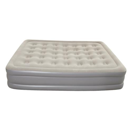 Household Floor-laying Folding Air Bed Outdoor Camping Flocking Moisture-proof Portable Built-in Pump Automatic Inflatable Mattress