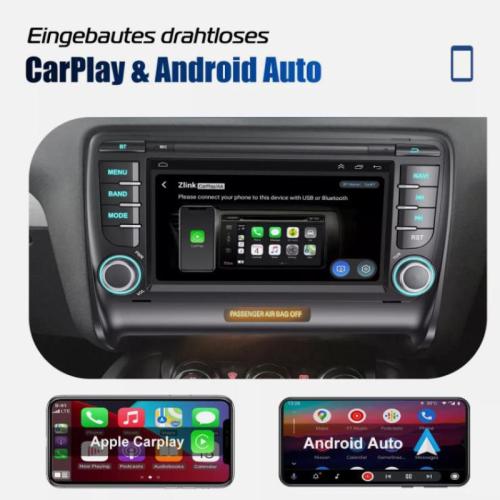 For Audi TT 8J 2006-2014 Android13 Carplay Car Stereo GPS NAVI BT WIFI RDS 2+32GB