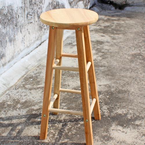 Solid wood high stool counter stool bar stool heightened wooden stool