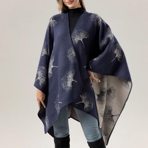 2024 New Ginkgo Leaf Shawl Women's Large Shawl Warm Travel Cape