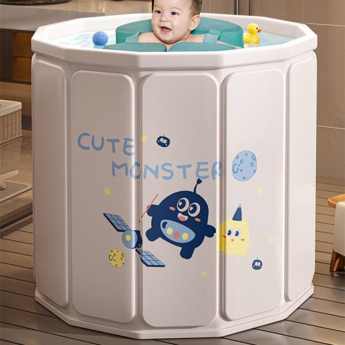 Baby Swimming Bucket Household Children's Bath Bucket Foldable Newborn Bath Bucket Baby Bath Bucket