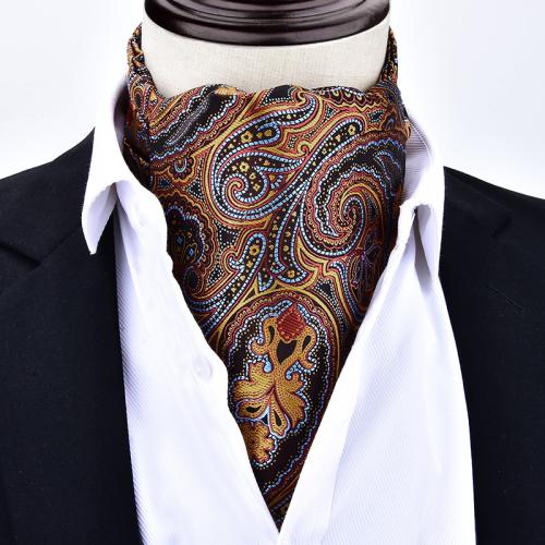 Men's scarf business formal scarf fashion British polyester silk suit shirt collar scarf