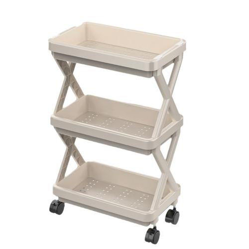 Multi-layer Storage Rack Floor Kitchen Snacks Bedside Storage Cart Storage Rack