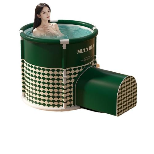 Portable Stretchable Leg Folding Bath Bucket Adult Full Body Bath Bucket Household Bath Basin