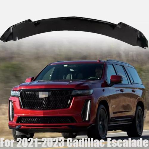 Plastic Front Lip For 2021-2023 Cadillac Escalade Solid black Sold By PC