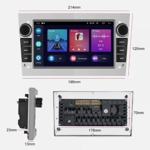 DAB and Android Wireless Carplay GPS Navi for Opel Astra H Corsa D Zafira Car Stereo