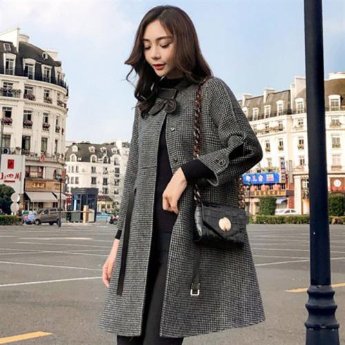 Woolen Coat Women's Mid-length 2023 Autumn and Winter New Cloak Woolen Coat