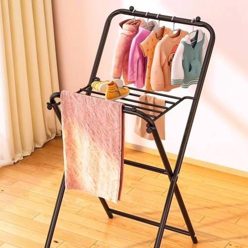 Drying Rack Floor-standing Folding Balcony Household Coat Rack Indoor Simple Drying Rack