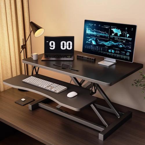 Automatic Lifting Computer Desk Workbench Foldable Household Desktop Adjustable