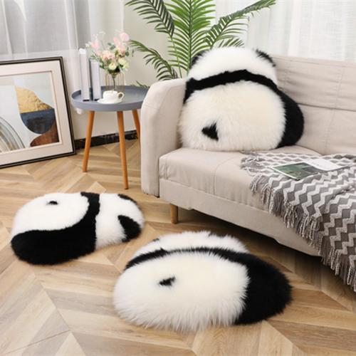 Panda pillow pure wool pillow sofa bay window home cushion cute