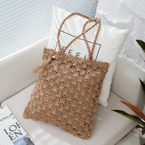 Paper Rope Easy Matching Woven Shoulder Bag PC