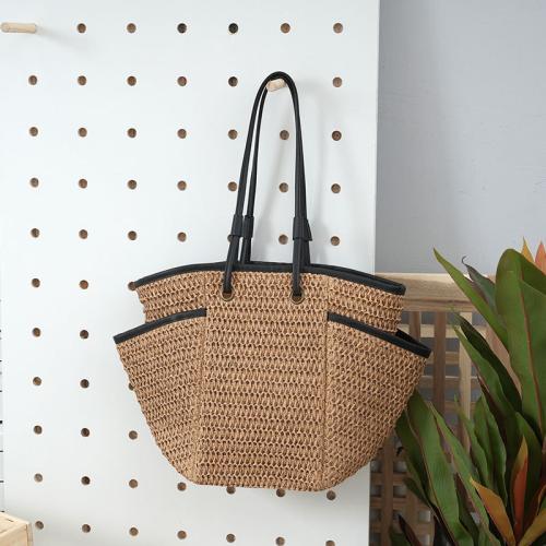 Paper Rope Tote Bag & Easy Matching Woven Shoulder Bag large capacity PC