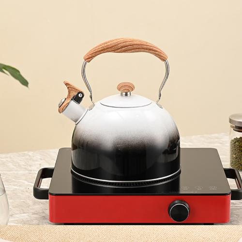 Stainless steel whistle kettle coffee brewing milk tea household teapot fashion simple elegant kettle