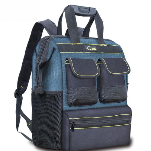 Shoulder Tool Backpack Canvas Electrician Tool Bag Large Capacity Multifunctional Maintenance Tool Bag