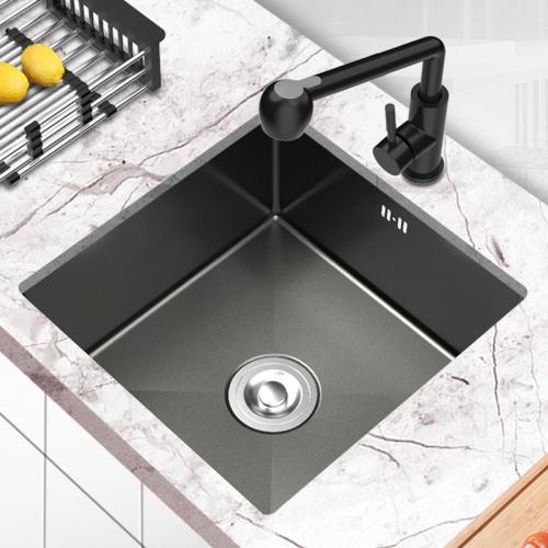 Black Stainless Steel Bar Sink Kitchen Vegetable Sink under Counter Sink