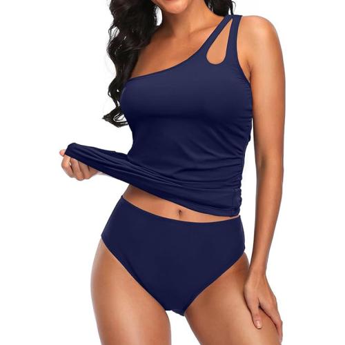 Polyester Tankinis Set, unterschiedliche Farbe und Muster für die Wahl, mehr Farben zur Auswahl, 2Pc/Festgelegt,  Festgelegt