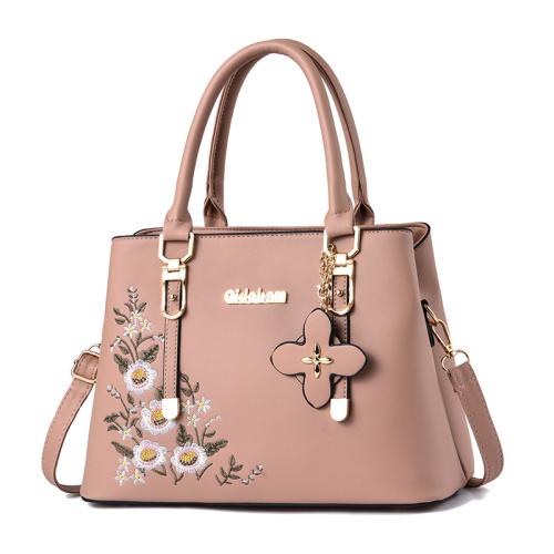 PU Leather Easy Matching Handbag large capacity floral PC