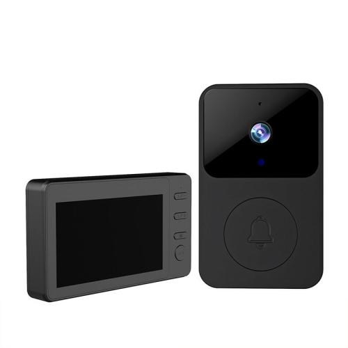 Cat Eye Camera Video Doorbell with Screen HD Smart Wireless Doorbell Villa Community Building Video Intercom