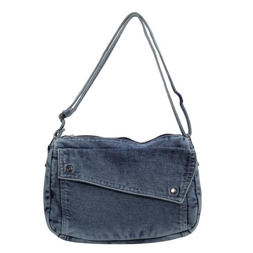 Vintage Denim Bag Women's New Fashion Trendy Shoulder Bag Simple Casual Tote Bag