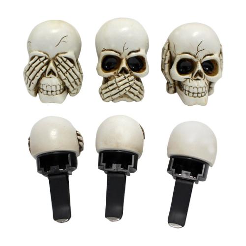 Halloween gift skull car aromatherapy air outlet clip car fragrance clip