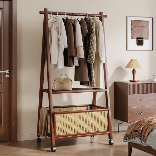 Clothes Hanger Bedroom Floor Simple Coat Rack Household Room Clothes Shelf Foldable Vertical Clothes Hanger