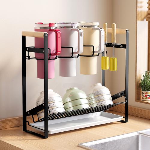 Cup Storage Rack Large Capacity Stanley Cup Holder Multi-function Water Cup Drain Rack